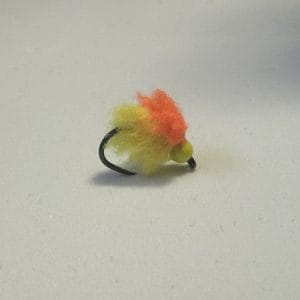 Yellow and orange mohawk egg