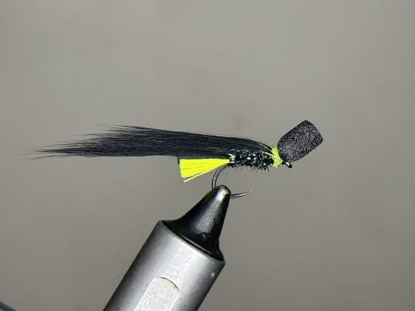 Black and green rabbit popper fry