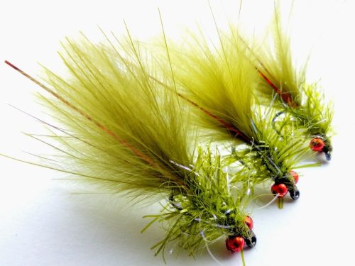 Bead Eye Olive Damsel from Barney's Trout Flies