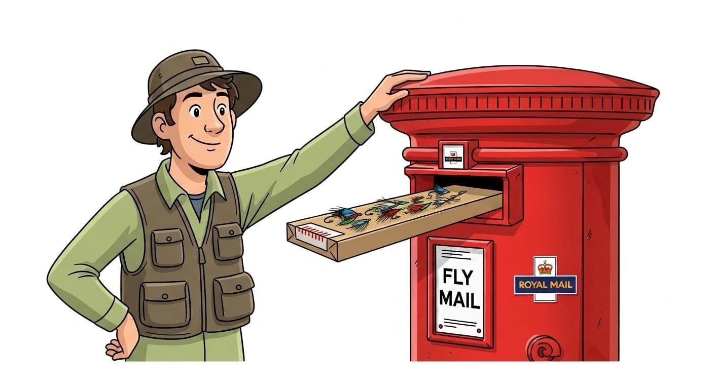 The Fly Tyer pops your FULLY TRACKED order into a postbox or the Post Office using Royal Mail Tracked 24 Large Letter. You can view your orders and tracking in your buyer account dashboard.